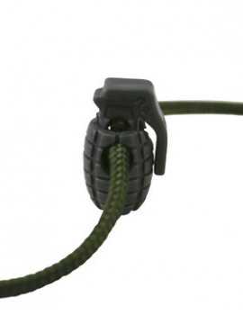 Grenade Cord Stoppers - Gunmetal Grey