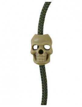 Skull Cord Stoppers - Coyote