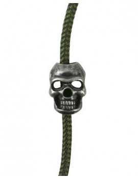 Skull Cord Stoppers - Silver