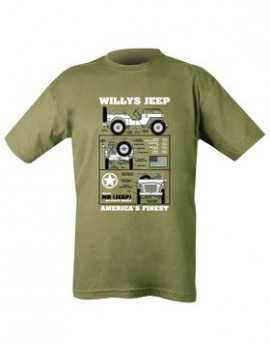 T-Shirt Willys Jeep Vert OD