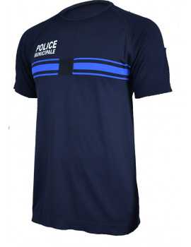 Tee-shirt Police municipale bleu marine