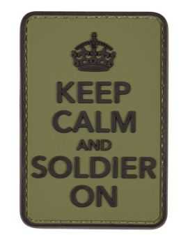 PATCH KEEP CALM & SOLDIER ON - PACK DE 6