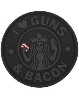 Guns and Bacon Patch - Black