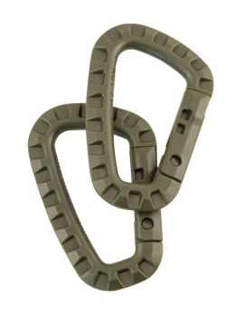 Tactical Carabiners - Olive Green (LOOSE)