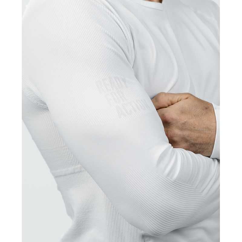 Camiseta mangas largas Troupes de montagne blanco