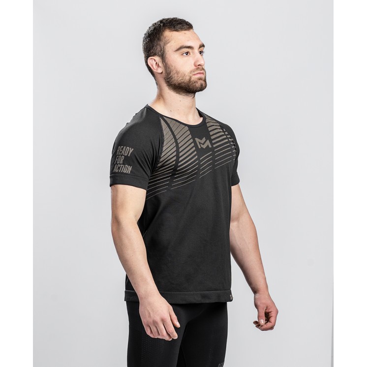 T-shirt RUSH Active Line Black Coyote