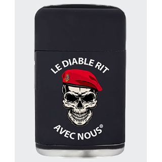 Briquet tempête LE DIABLE RIT AVEC NOUS COLO