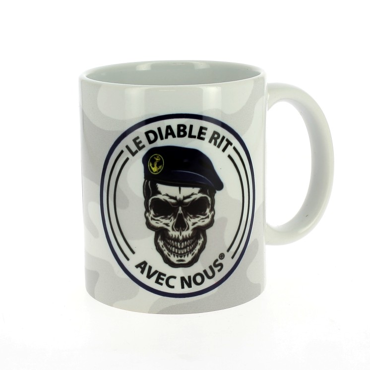 MUG LE DIABLE RIT AVEC NOUS MARINE