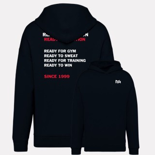 Power Staff Oversized Hoodie  Black