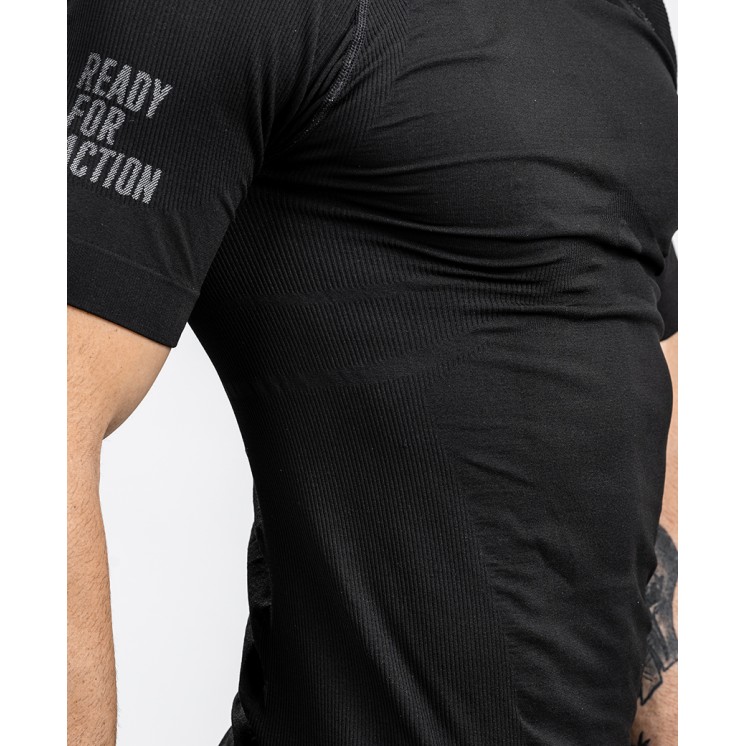 Tee shirt ACTION Technical line  Noir de la marque Summit Outdoor