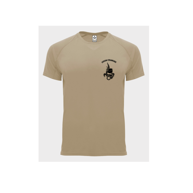 Tee-shirt Méru Control Dry Troupes de Marine Coyote