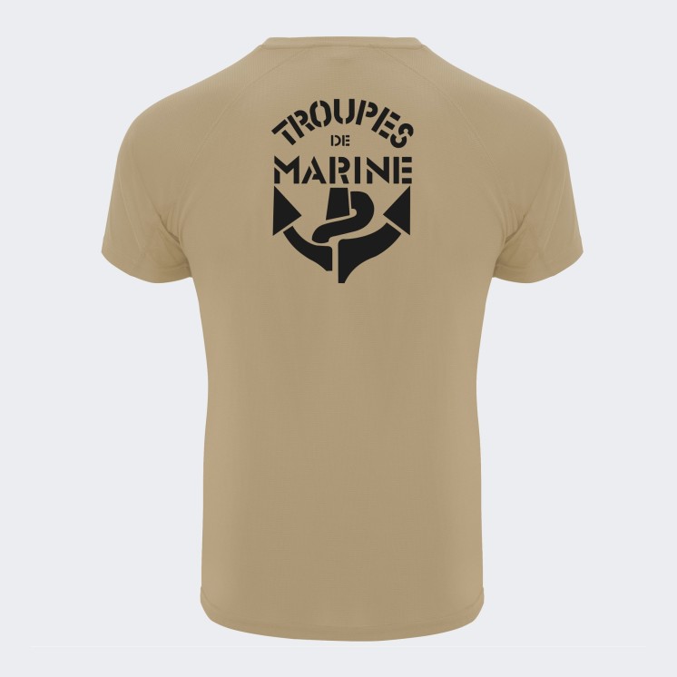 Tee-shirt Méru Control Dry Troupes de Marine Coyote