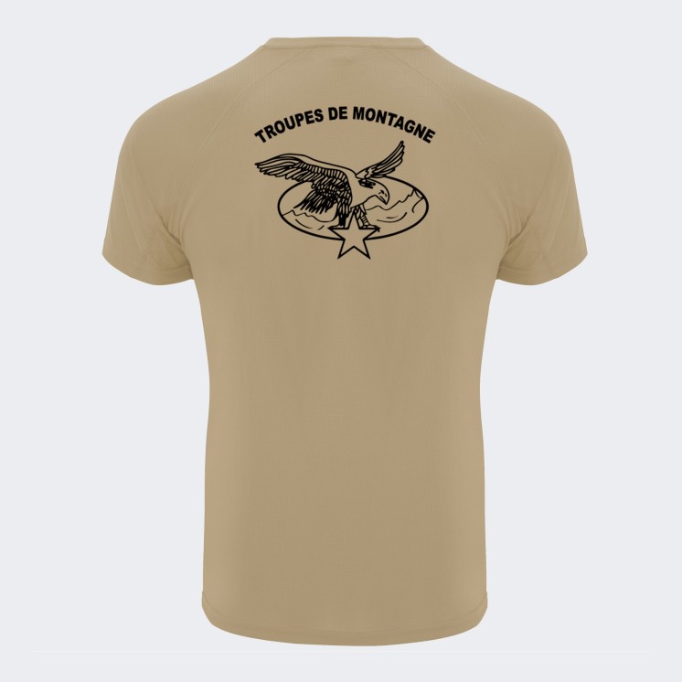 Tee-shirt Méru Control Dry Troupes de Marine Coyote