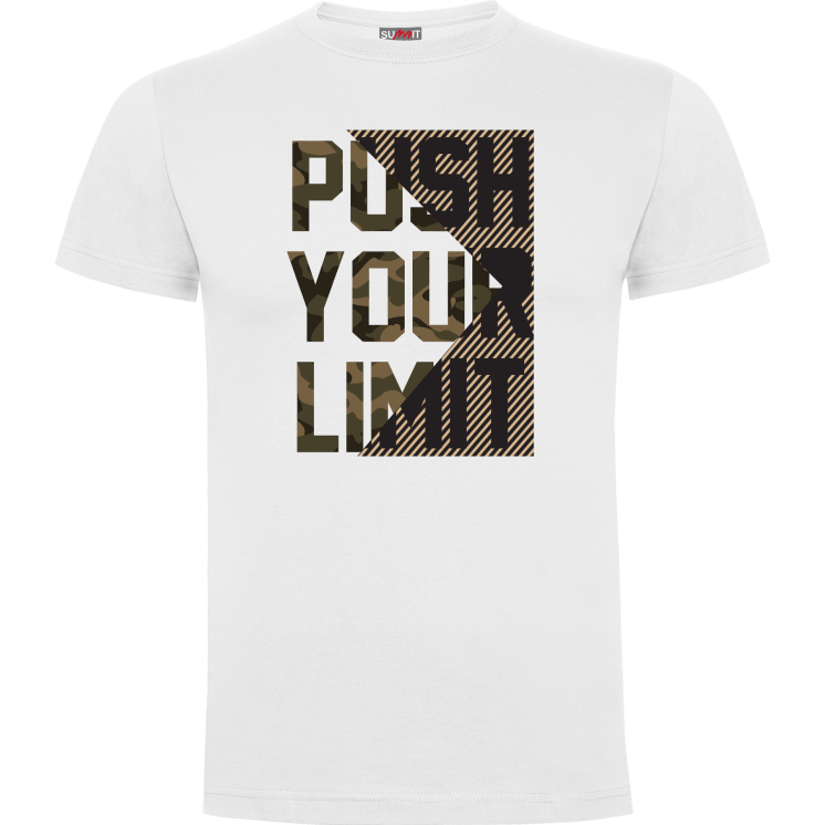 Tee-shirt Push your limit modern