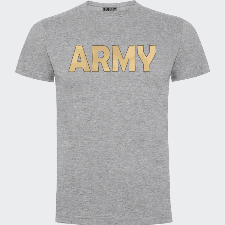 Tee-shirt coeur Army Camo Sable