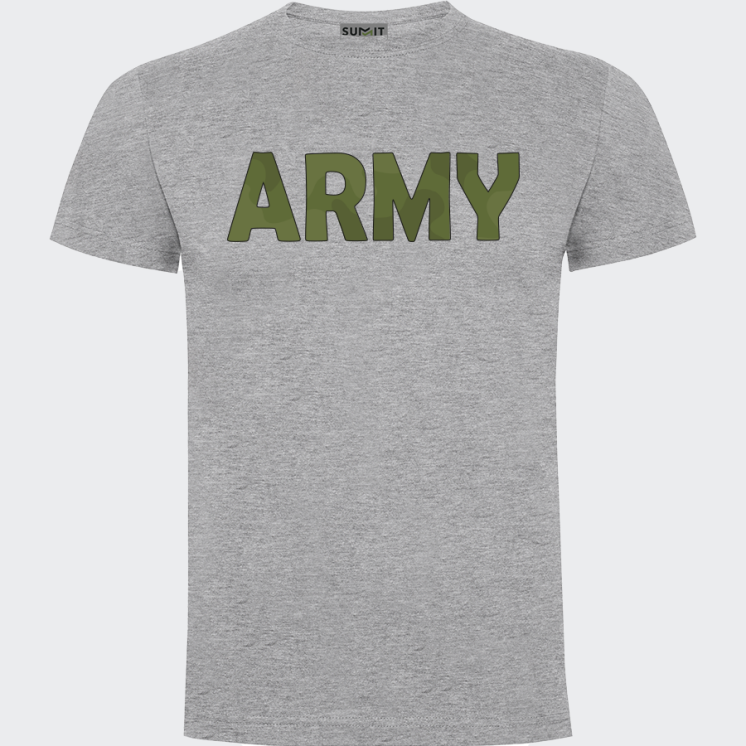 Tee-shirt coeur Army Camo Vert