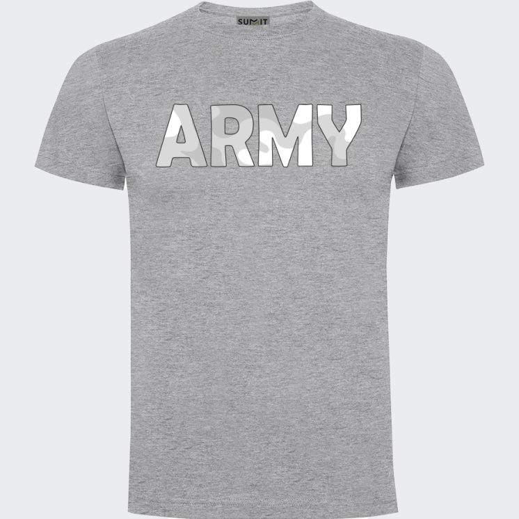 Tee-shirt coeur Army Camo blanc