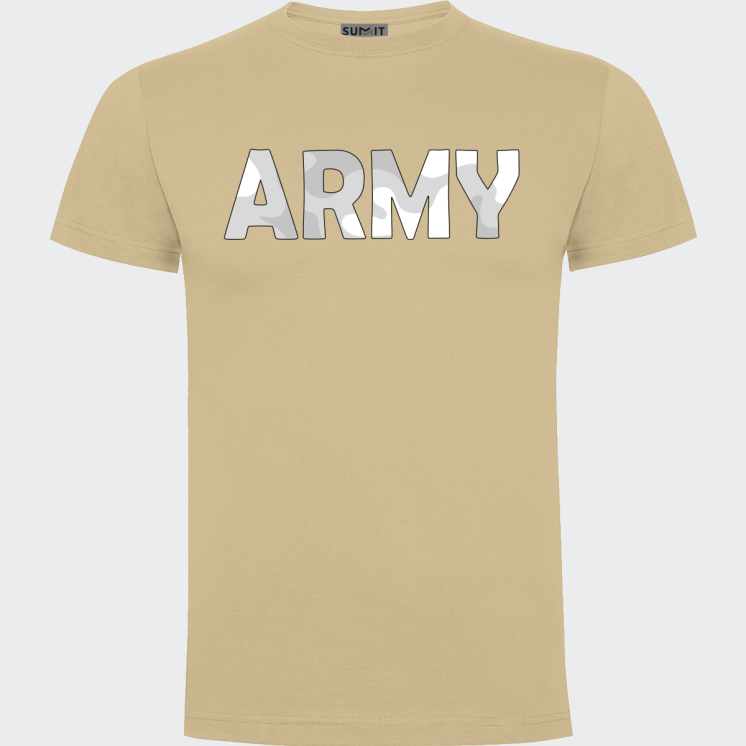 Tee-shirt coeur Army Camo blanc