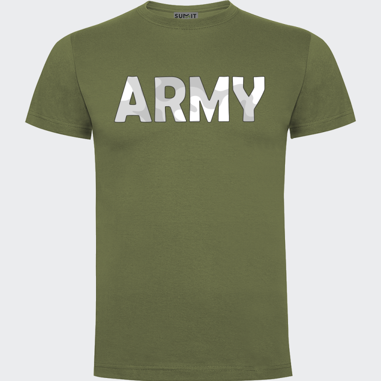 Tee-shirt coeur Army Camo blanc