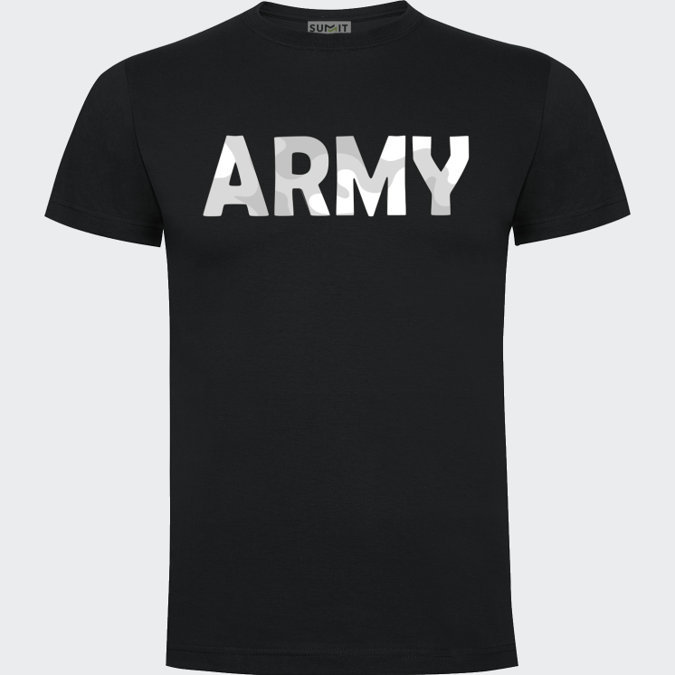 Tee-shirt coeur Army Camo blanc