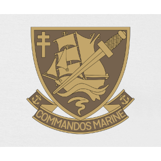 Tee-shirt coeur gris chiné Commandos Marine