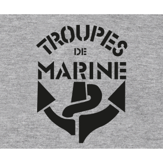 Tee-shirt coeur Troupes de Marine