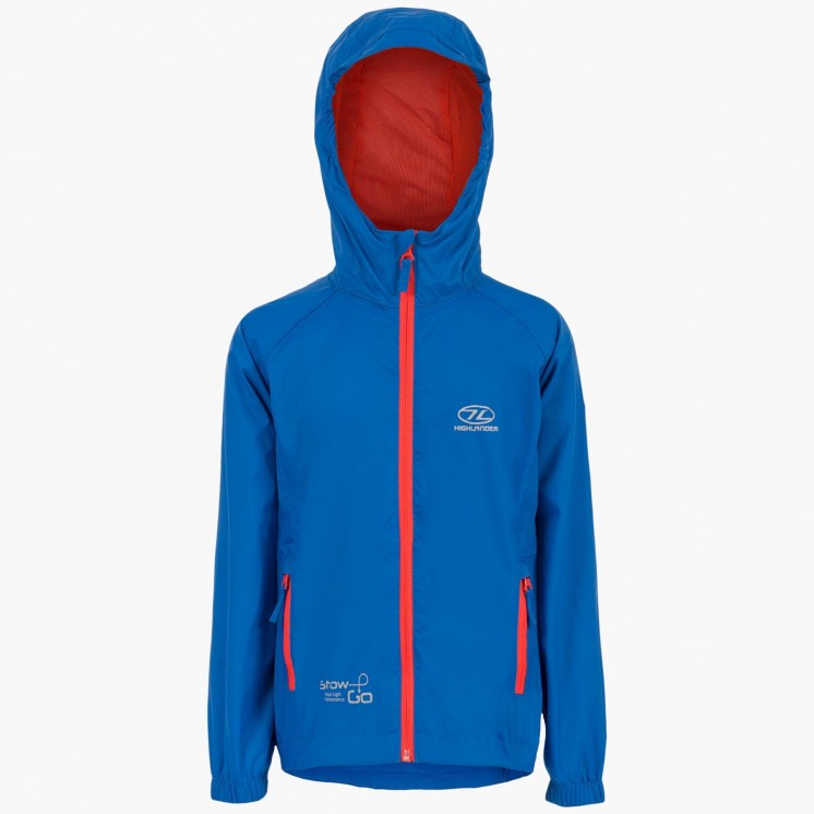 VESTE WATERPROOF STOW & GO ENFANTS BLEU