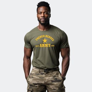 Hero Military T-shirt Organic Kaki