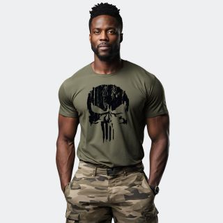 Strong Military T-shirt Orgnaic kaki