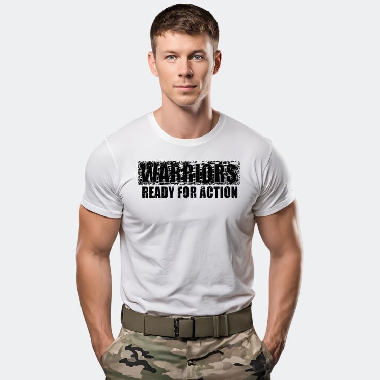 Warriors Military T-shirt White