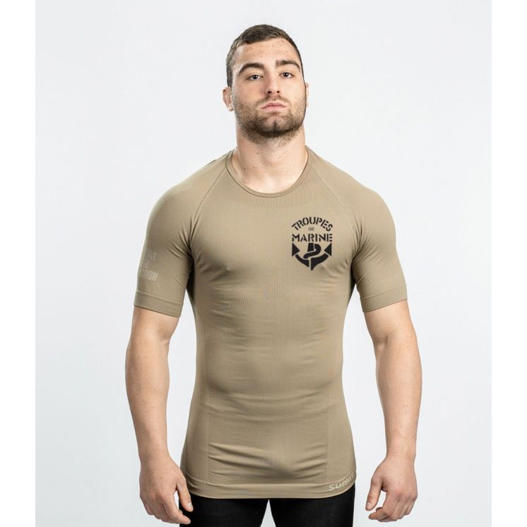 T-shirt Navy troops Tan