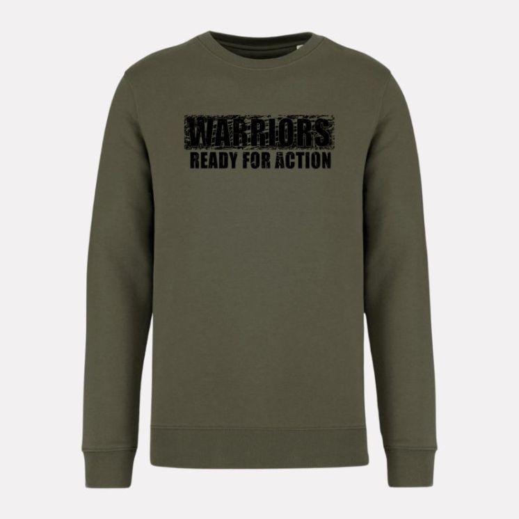 Warriors Military Sweatshirt Organic Kaki