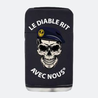 Briquet tempête LE DIABLE RIT AVEC NOUS TDM