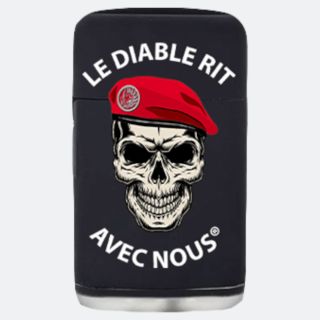 Briquet tempête LE DIABLE RIT AVEC NOUS METRO