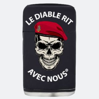 Briquet tempête LE DIABLE RIT AVEC NOUS COLO