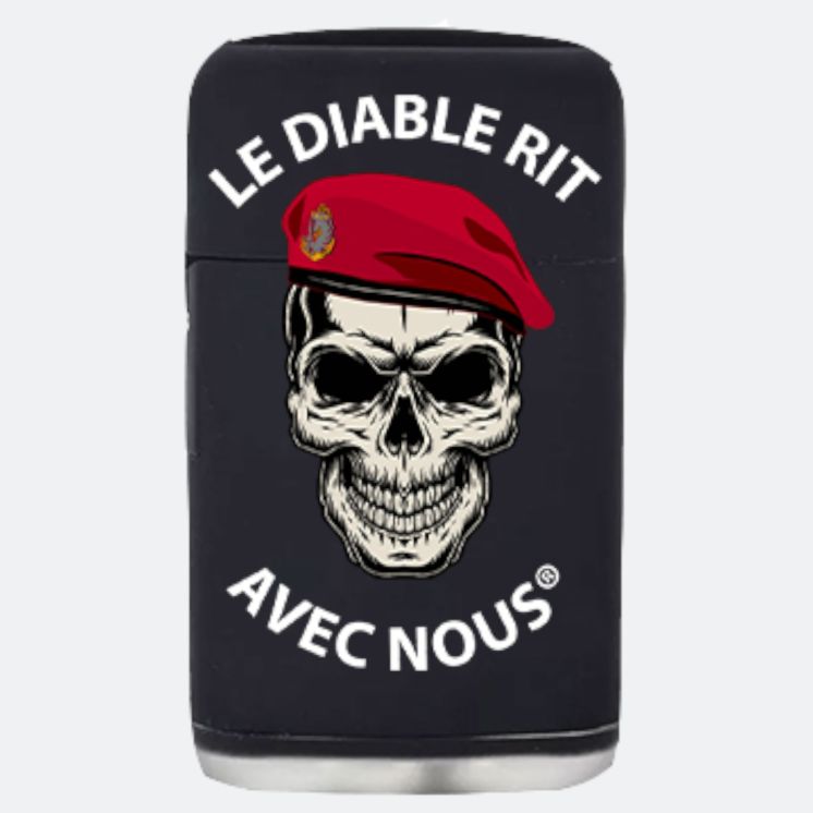 Briquet tempête LE DIABLE RIT AVEC NOUS COLO