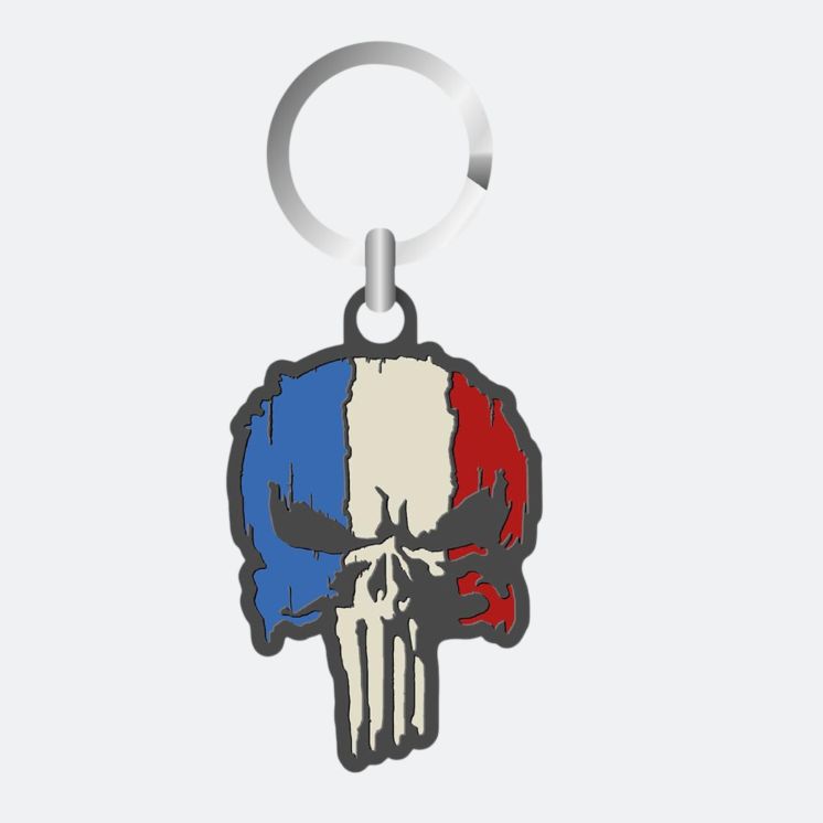Porte clés Punisher Tricolore