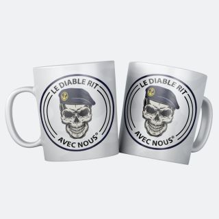 MUG LE DIABLE RIT AVEC NOUS MARINE