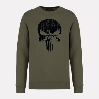 Strong Military Sweatshirt Organic kaki