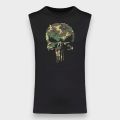 T-shirt sans manche Punisher Camo Noir T-shirt sans manche Punisher Camo Noir