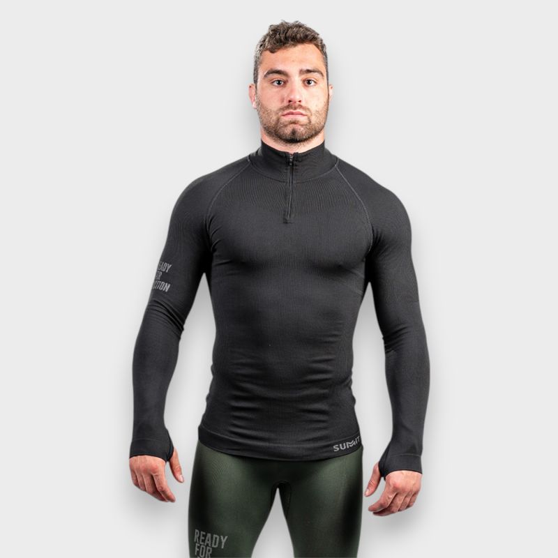 Haut col zippé ALASKA de -10°C à -20°C Noir