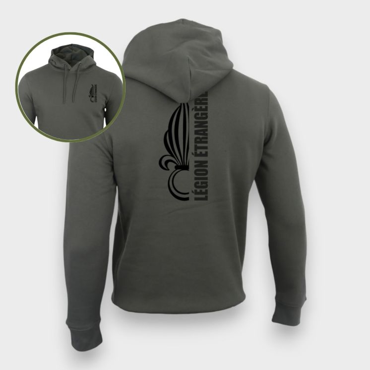 Sweat-shirt 350g Légion Etrangère DesignOrganic Kakhi