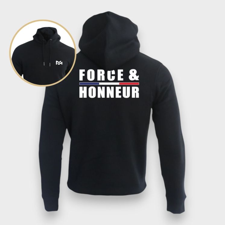 Sweat-shirt 350g Force & HonneurNoir