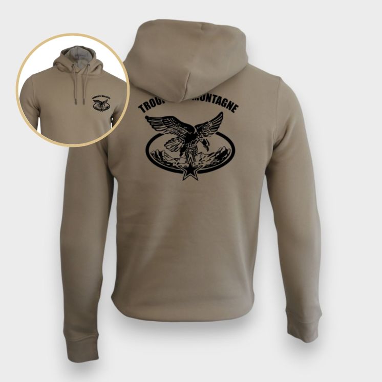 Sweat-shirt 350g Troupes de MontagneWet sand