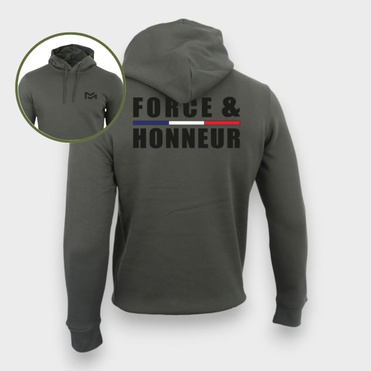 Sweat-shirt 350g Force & HonneurOrganic Kakhi