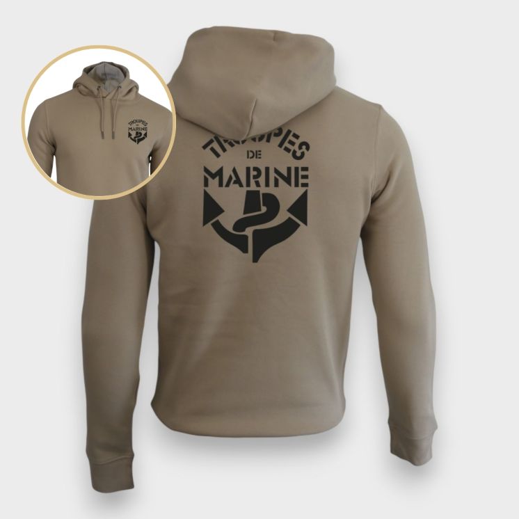 Sweat-shirt 350g Troupes de Marine Wet Sand