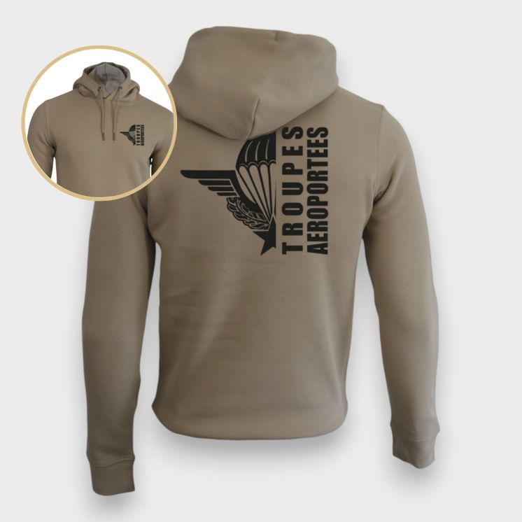 Sweat-shirt 350g Troupes aéroportées DesignWet sand