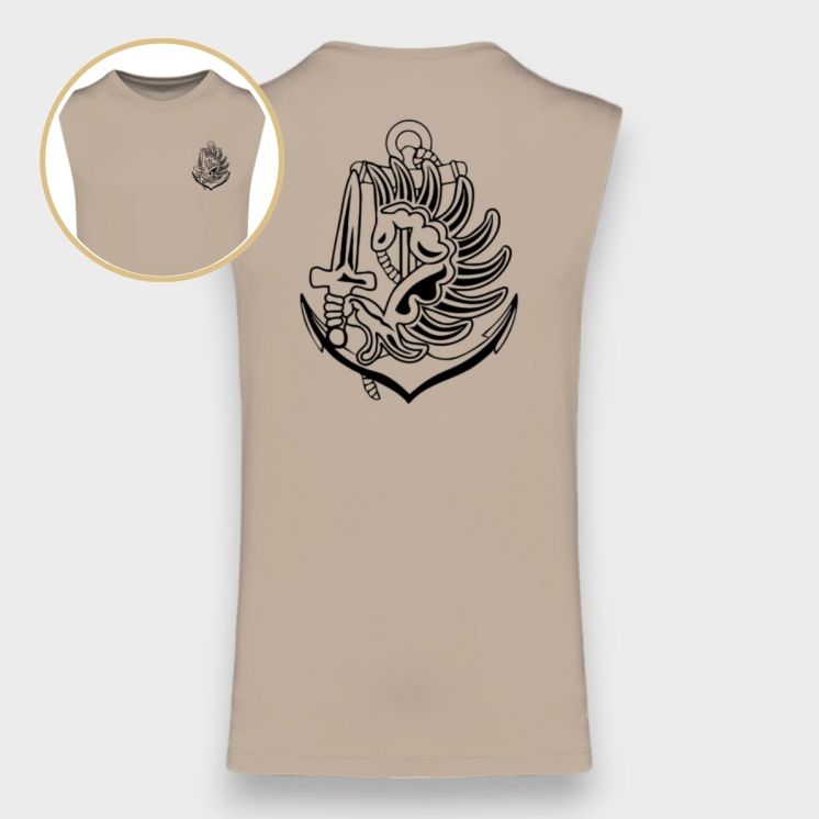 T-shirt sans manche Colo Light sand