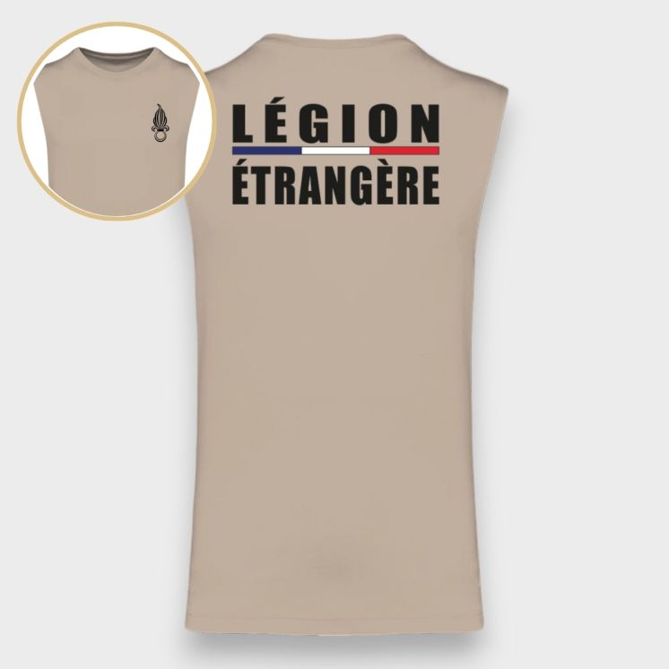 T-shirt sans manche Légion Etrangère Light sand
