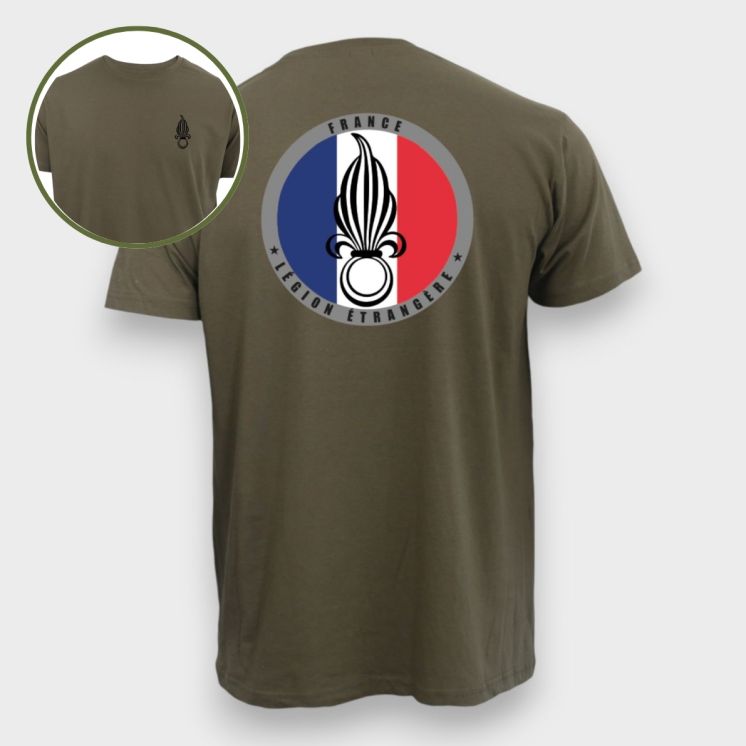 T-shirt Légion Etrangère France Kaki